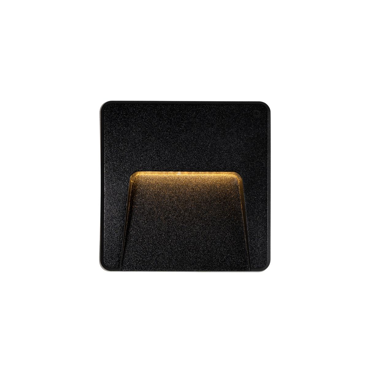 Set van 6 buiten wandlampen zwart vierkant incl. LED IP65 - Gem