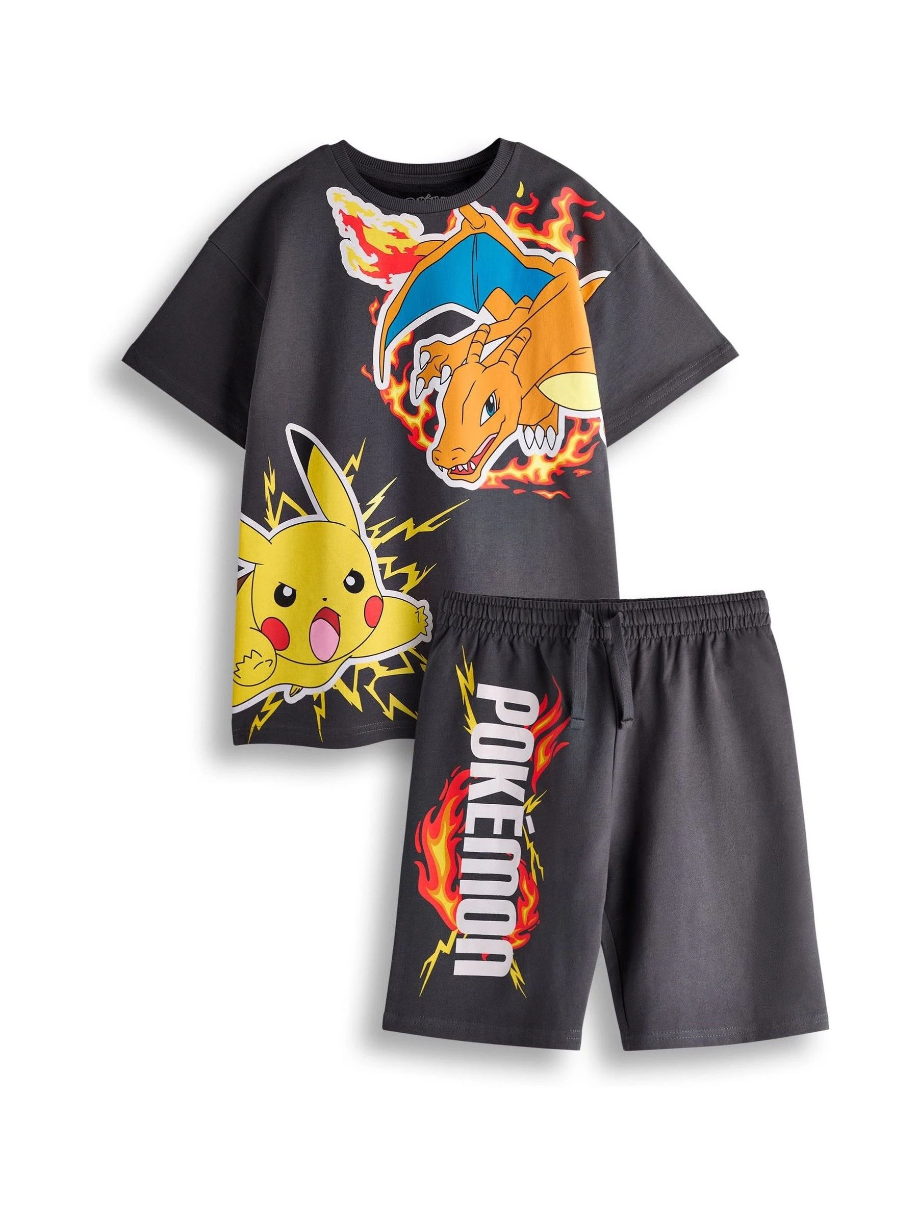 Vanilla Underground Pokemon 100% katoenen T-shirt en short set voor jongens