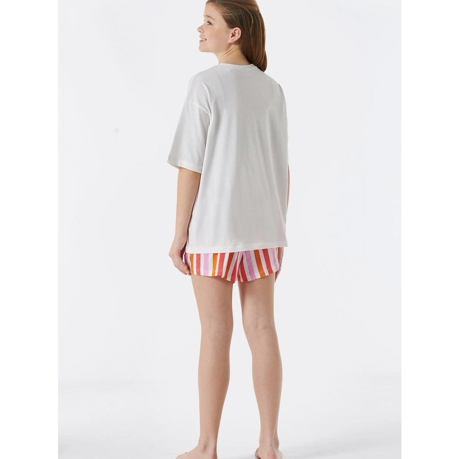 Schiesser Pyjama kurz Organic Cotton off-white