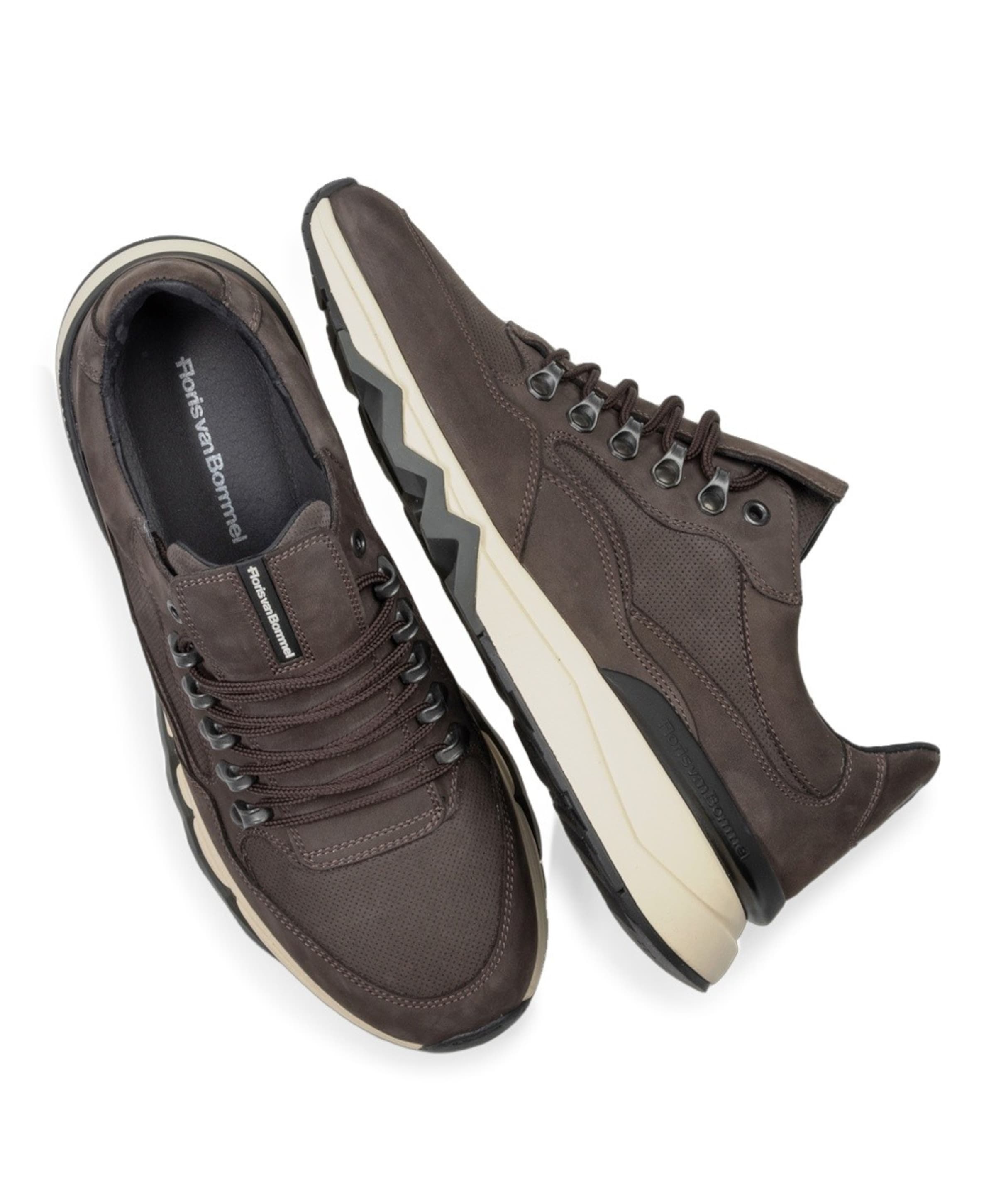 Floris van Bommel heren sneakers bruin