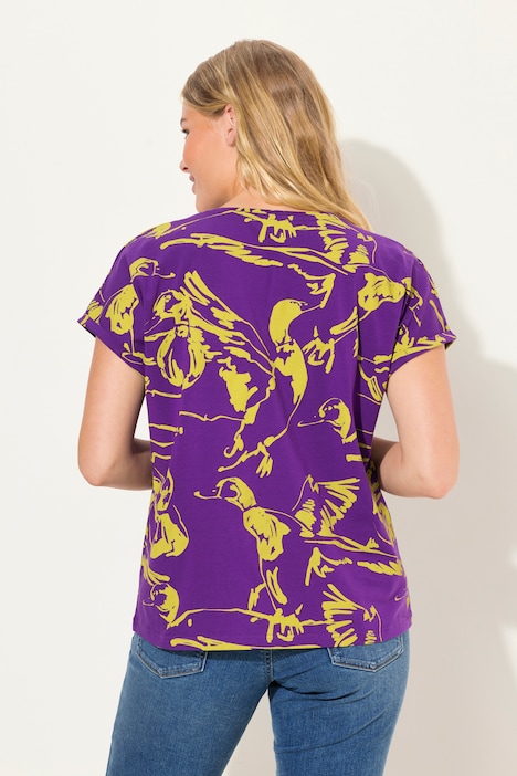 T-Shirt, Rundhals, Entendruck, OEKO-TEX