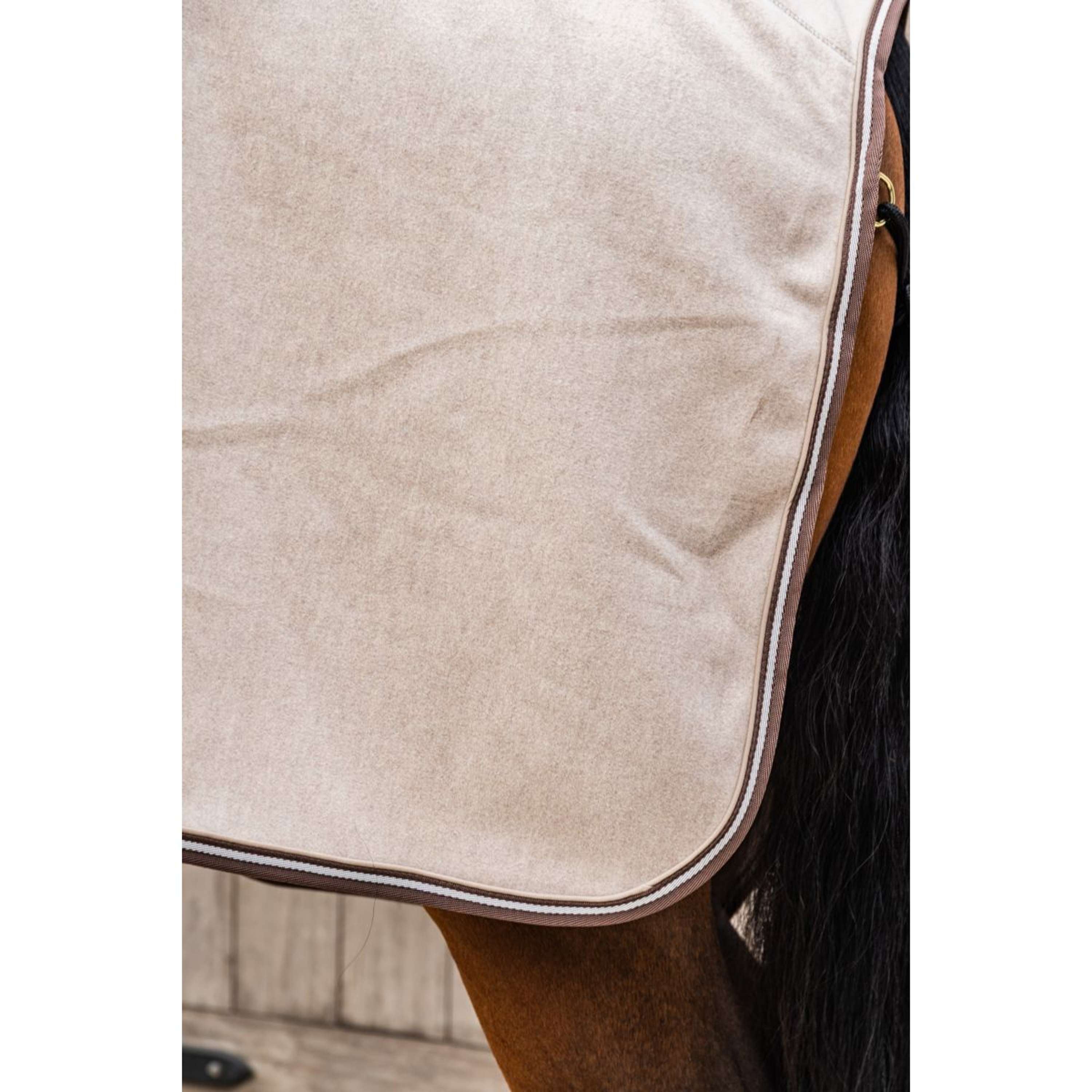 Kentucky Fleecedeken Heavy Melange Beige