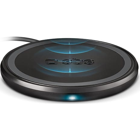 SBS 10W trådløs opladerplade - sort