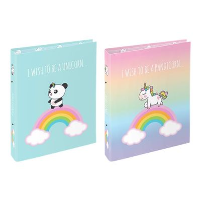 Viquel - classeur à anneaux personnalisable - A4 - pour 250 feuilles - licorne