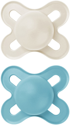 MAM Original Start Silikon Smokk 0-2m 2-pack, Blå/Neutral