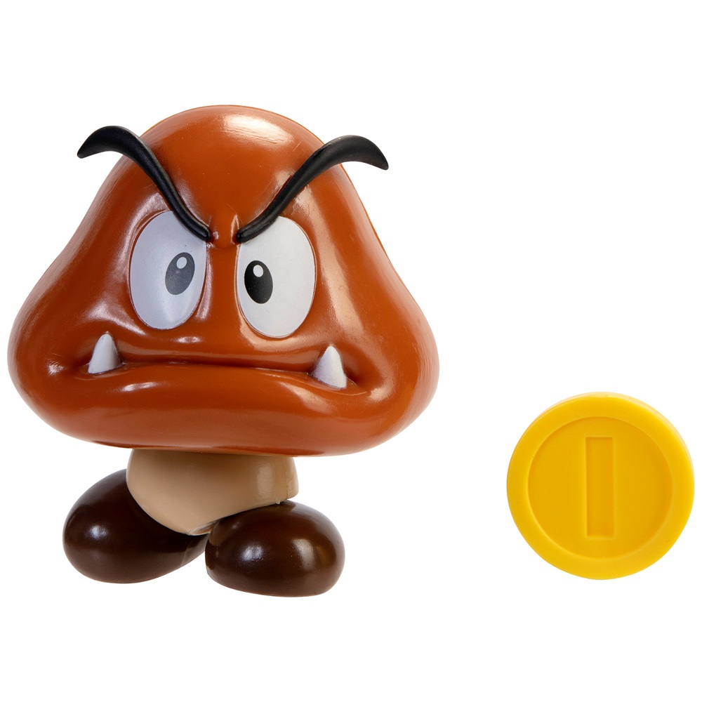 Nintendo Super Mario 10 cm Goomba mit Münzzubehör