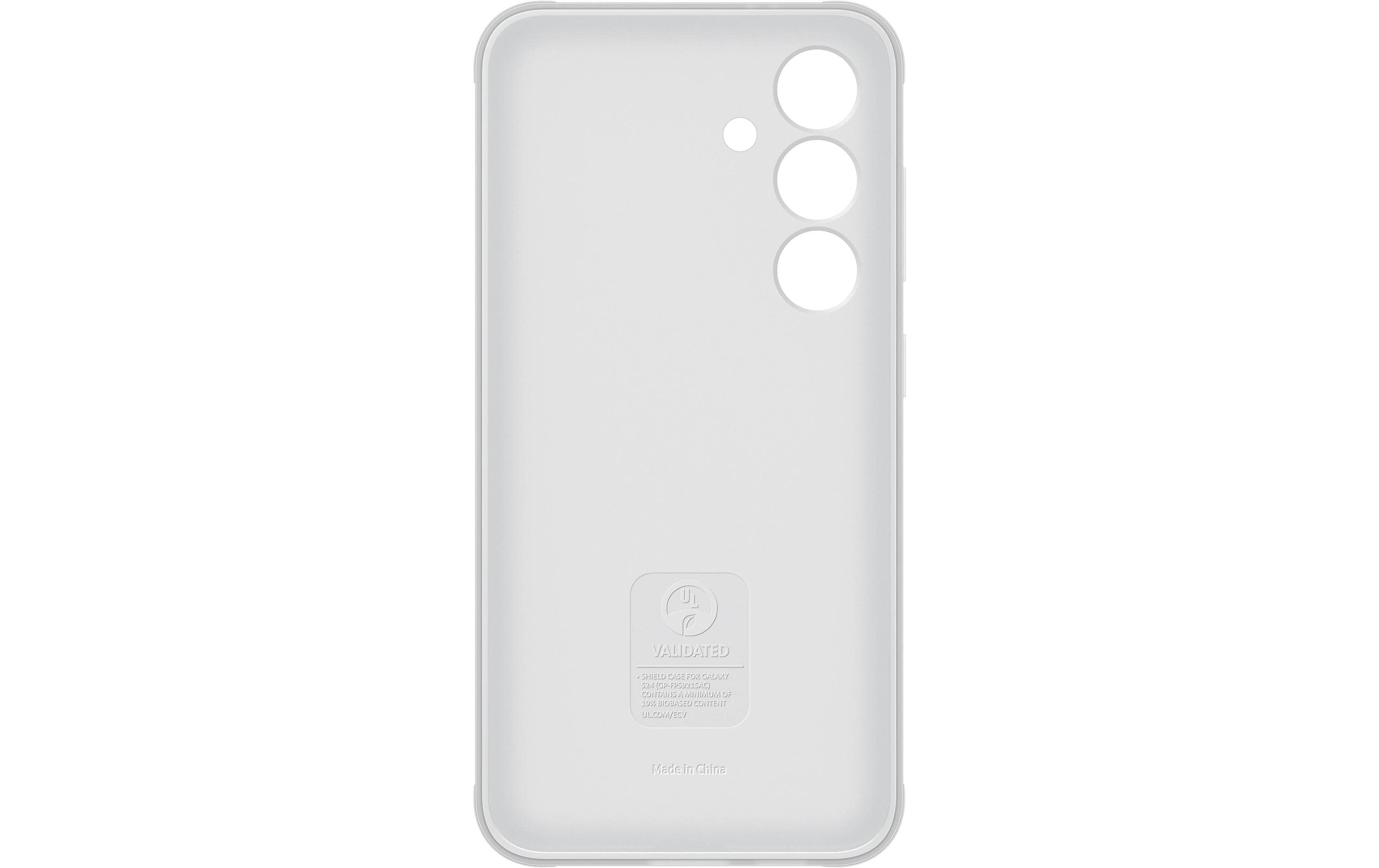 Back Cover Shield Case Galaxy S24 WeissRobuste Schutzhülle für das Samsung Galaxy S24