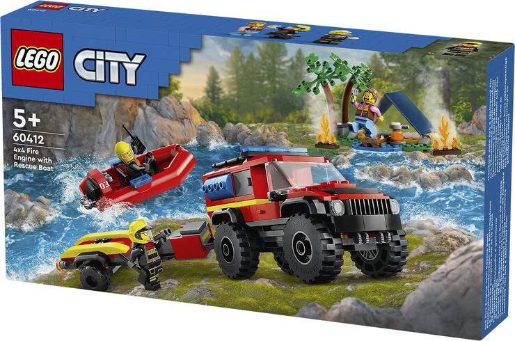 Lego Firhjulstrukket brandbil 60412