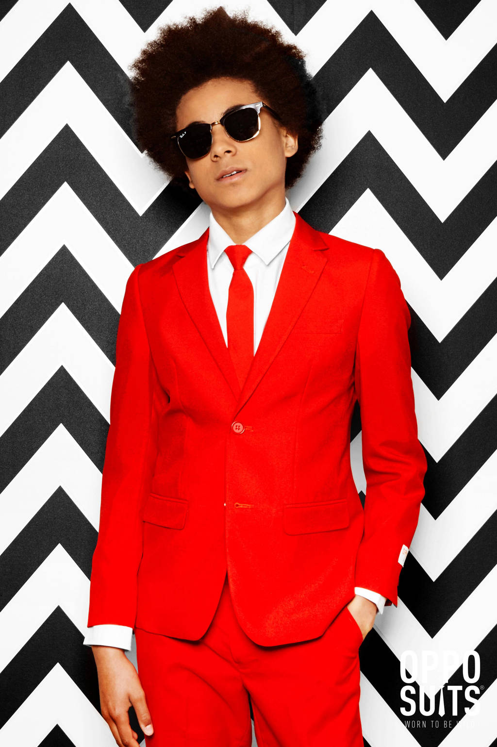 OppoSuits kostuum Red Devil felrood