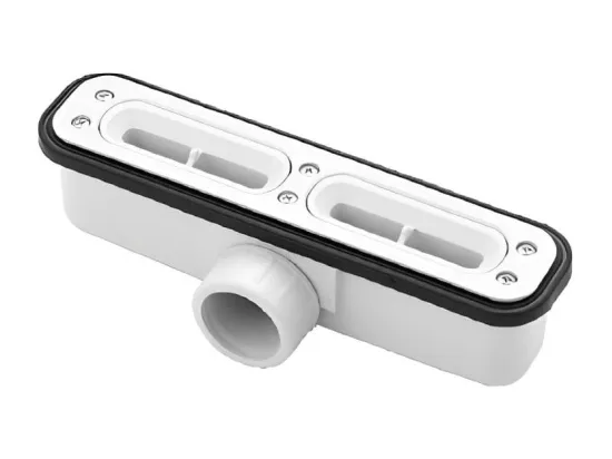 Receveur de douche 80x170cm extra plat RIBERA en résine surface ardoisée gris Grille grise