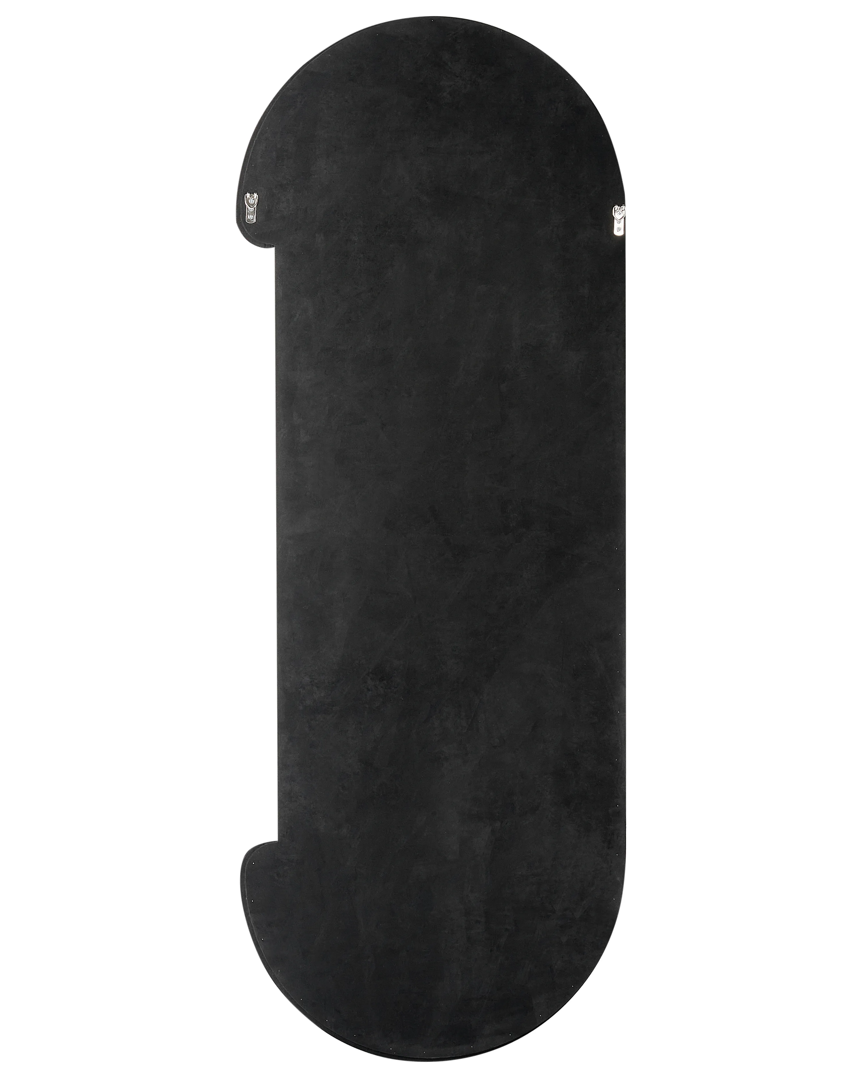 Wandspiegel LOCHES 54 cm 158 cm Fluweel Zwart