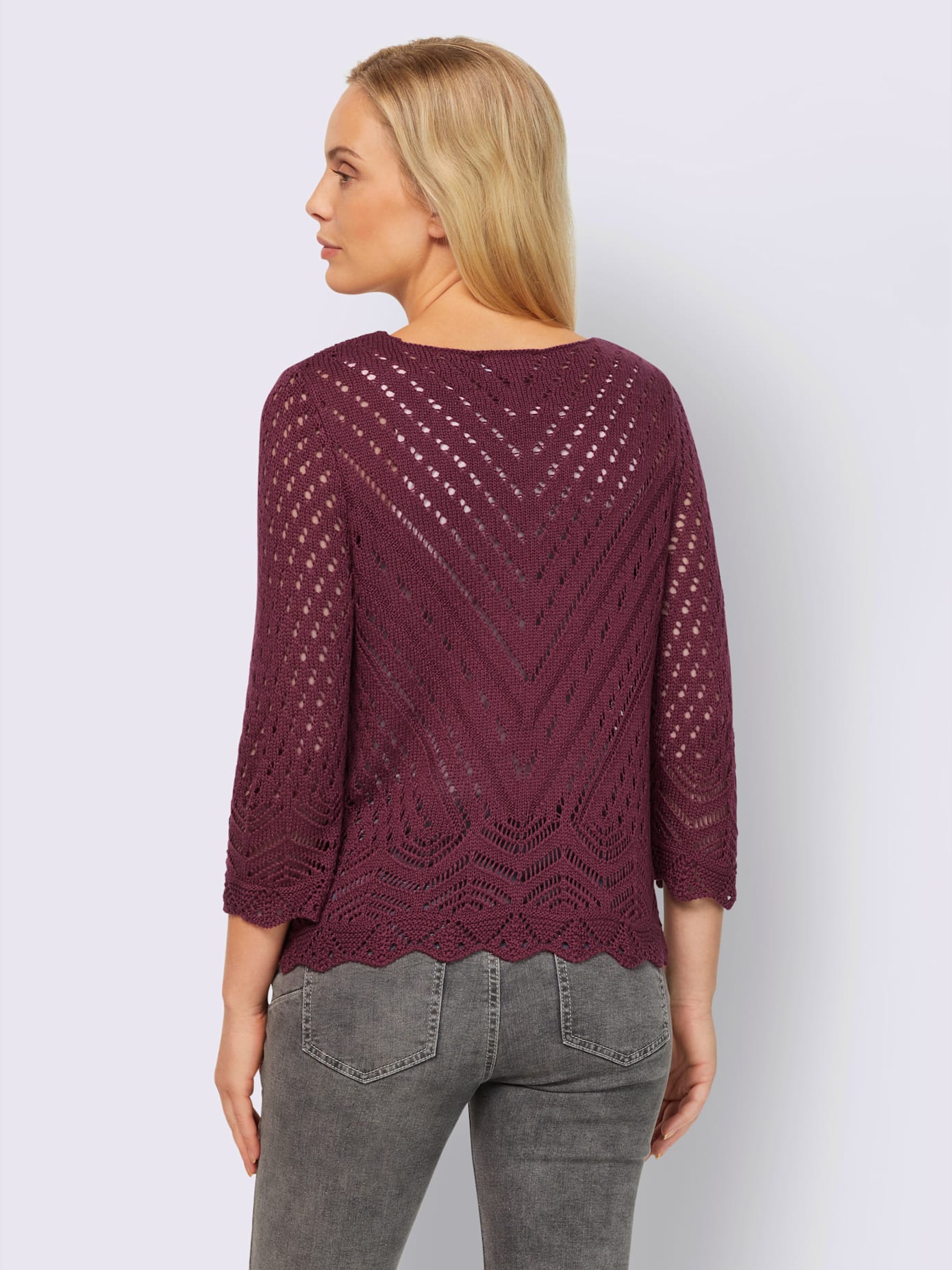 Pull joli motif tricoté