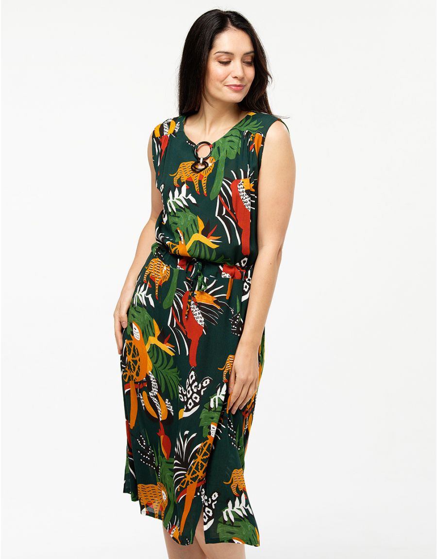 Robe vert jungle
