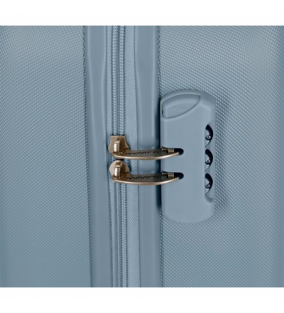 Movom Maleta Grande Movom Riga Rgida  Azul Claro -56X80X29Cm-