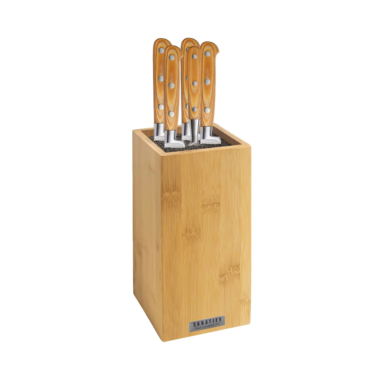 Essentiel Bois clair - Bloc 5 pièces Sabatier Trompette