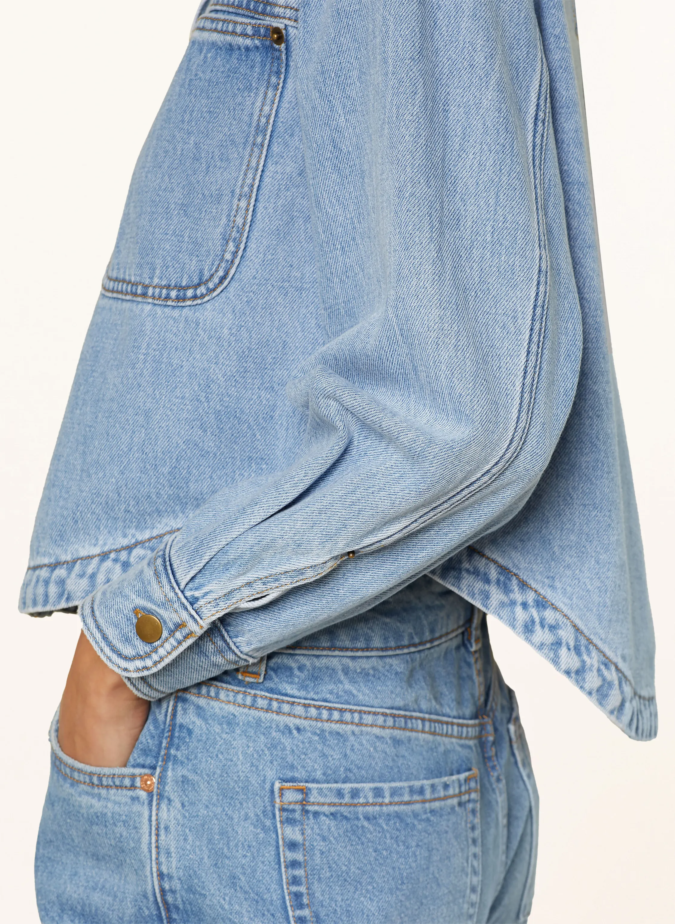 REPEAT Cropped-Jeansjacke