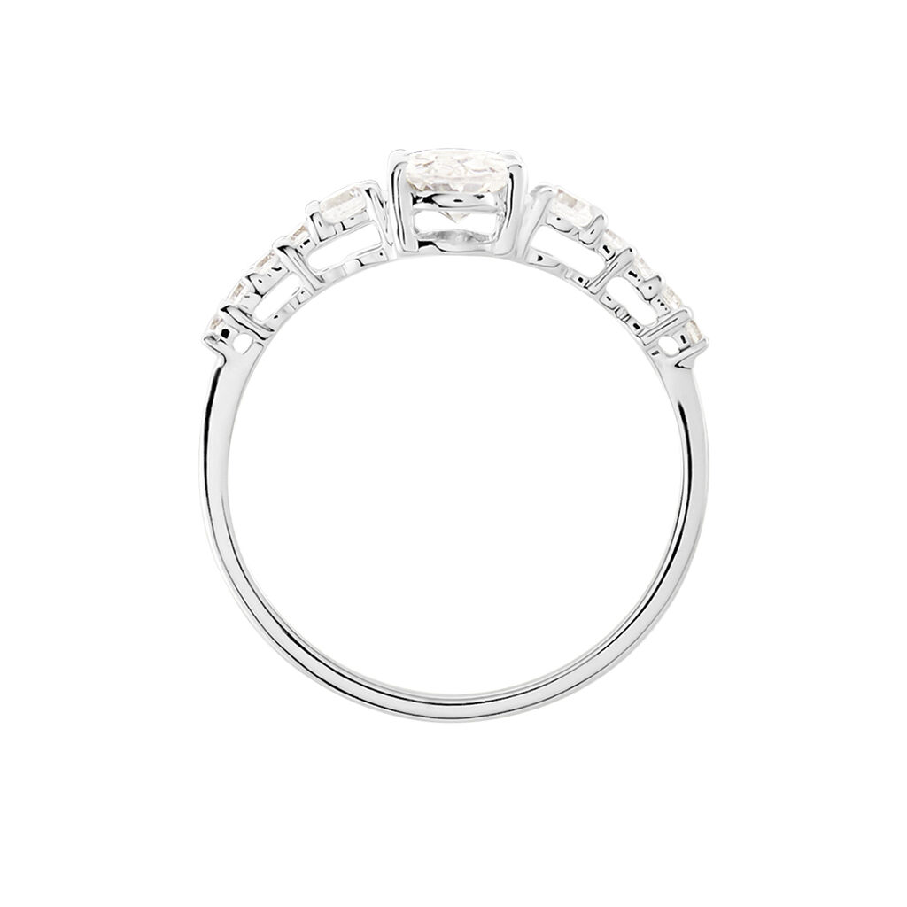 Bague Or Blanc Peadar Oxyde De Zirconium