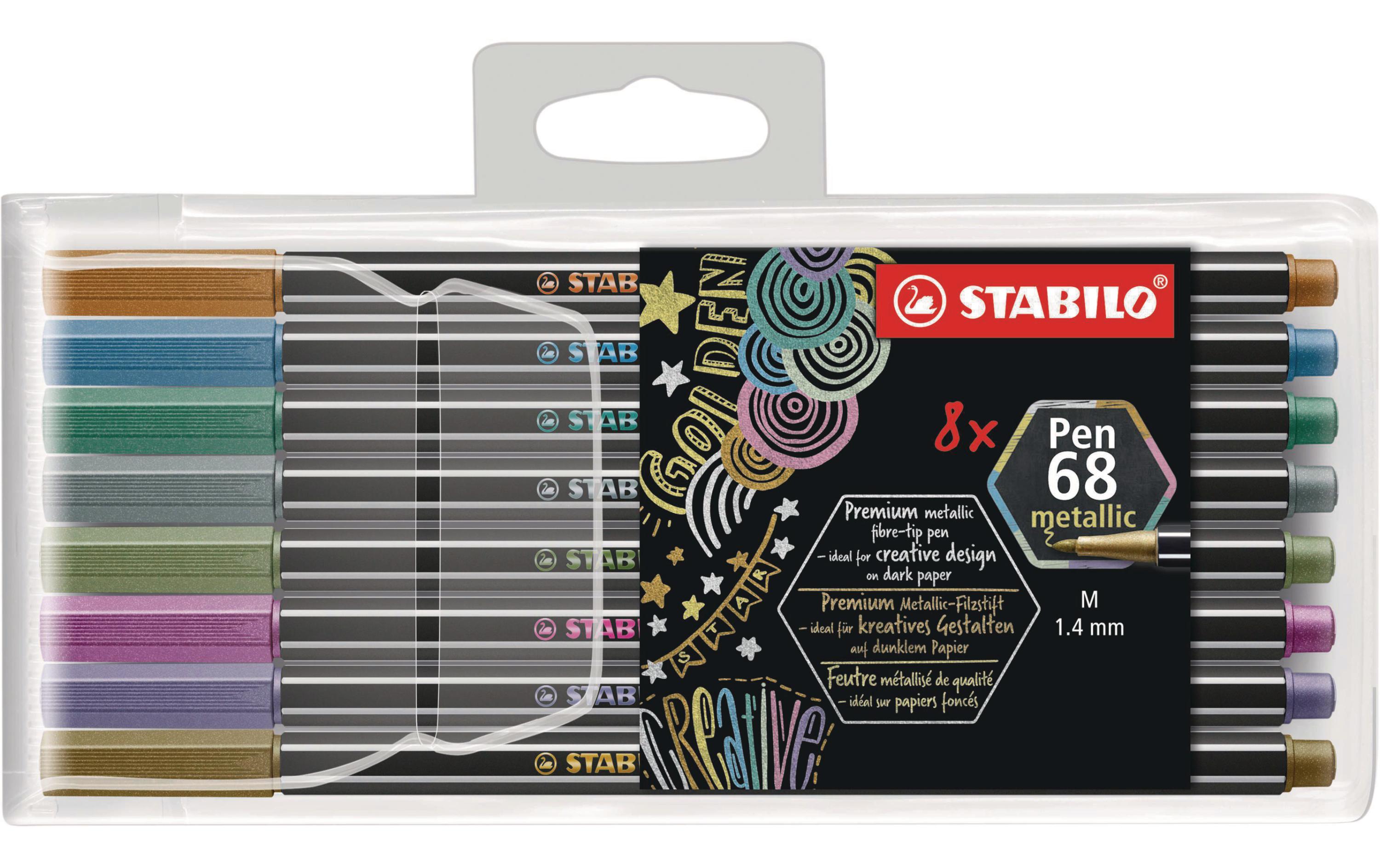 Filzstift Pen 68 Metallic 8 StückPremium-Filzstift