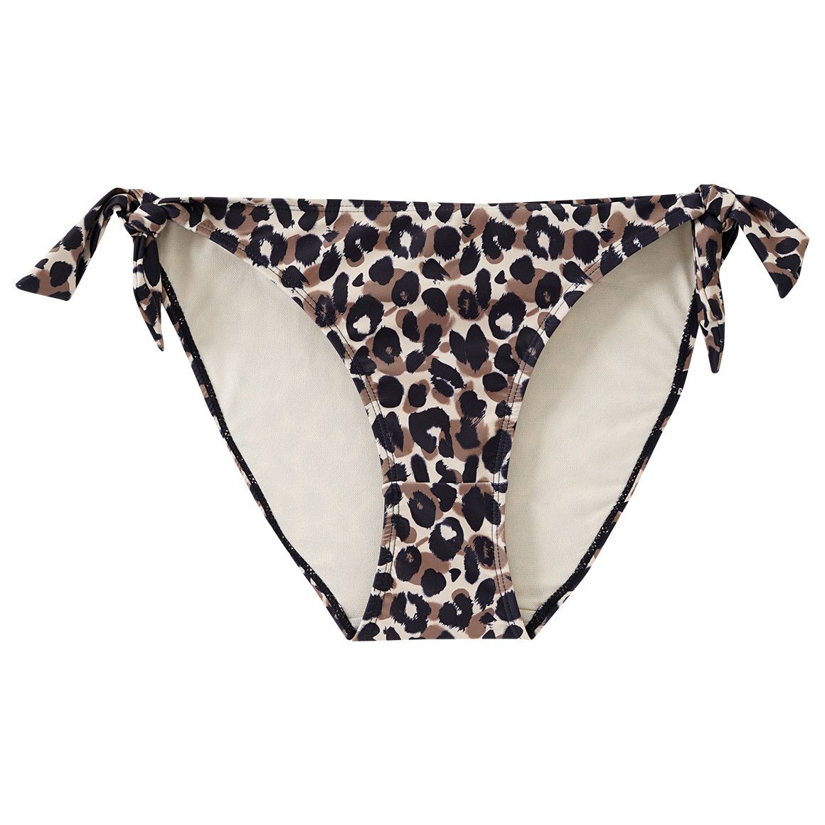 Gina Benotti Damen Bikinislip im Leo-Look beige / braun / schwarz