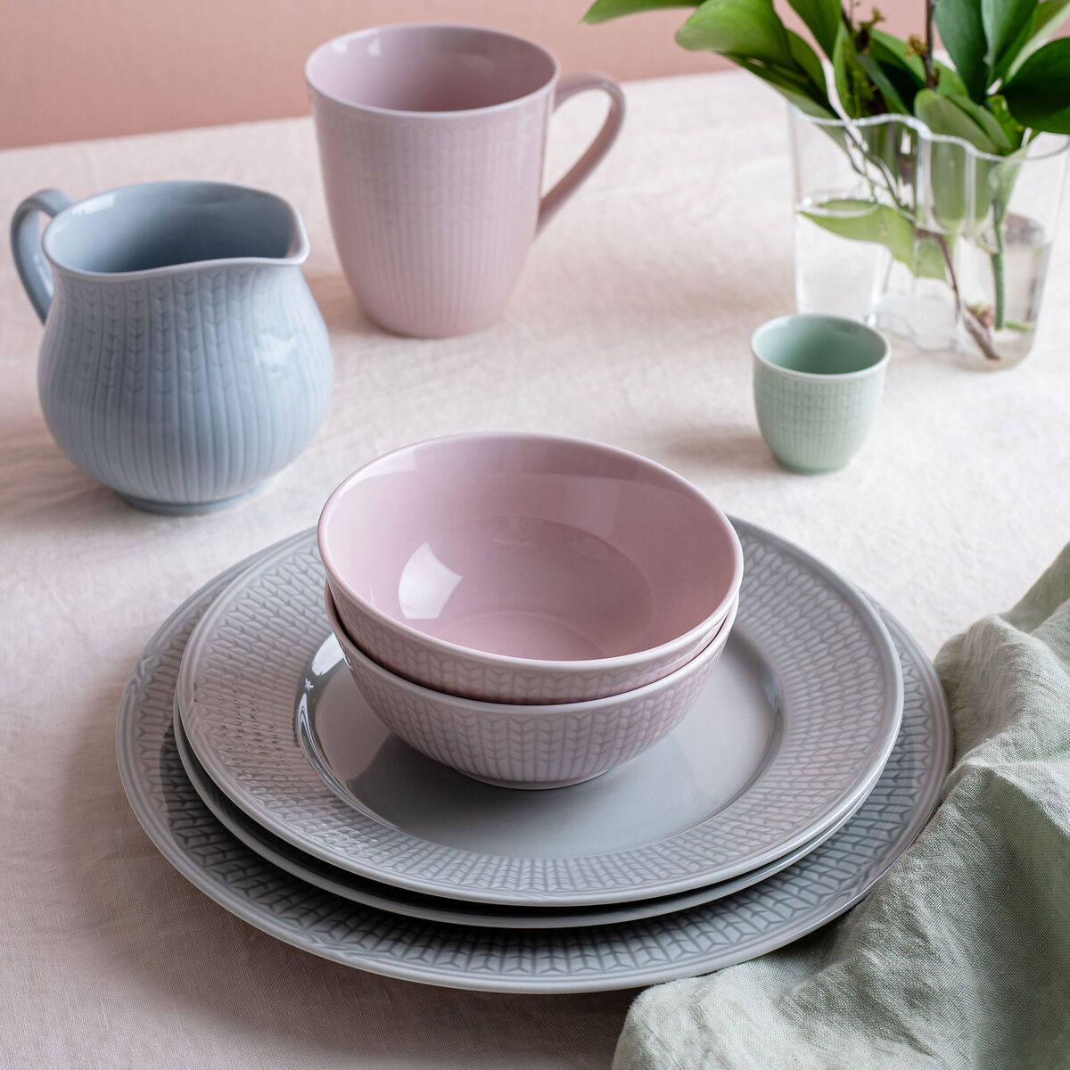 Swedish Grace Blå Tallerken 27 cm., porselen