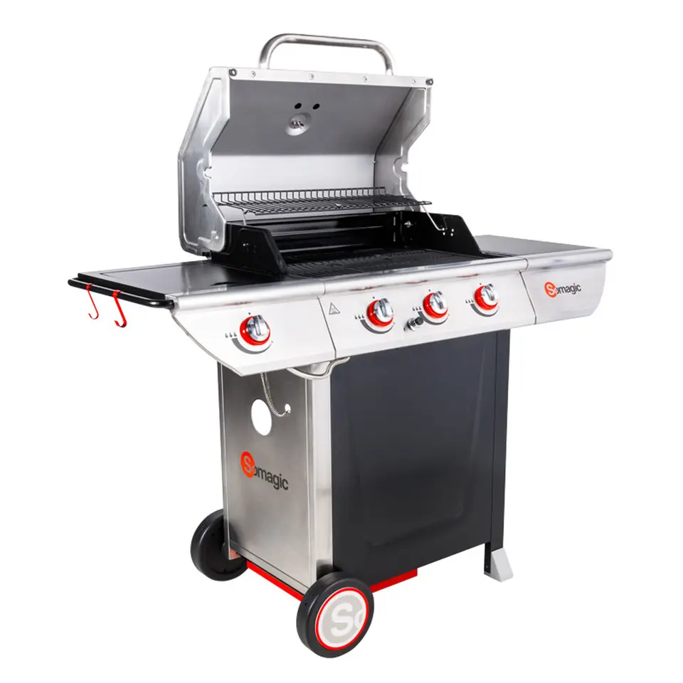 Somagic Barbecue MANHATTAN 350GPI - Zwart - Staal