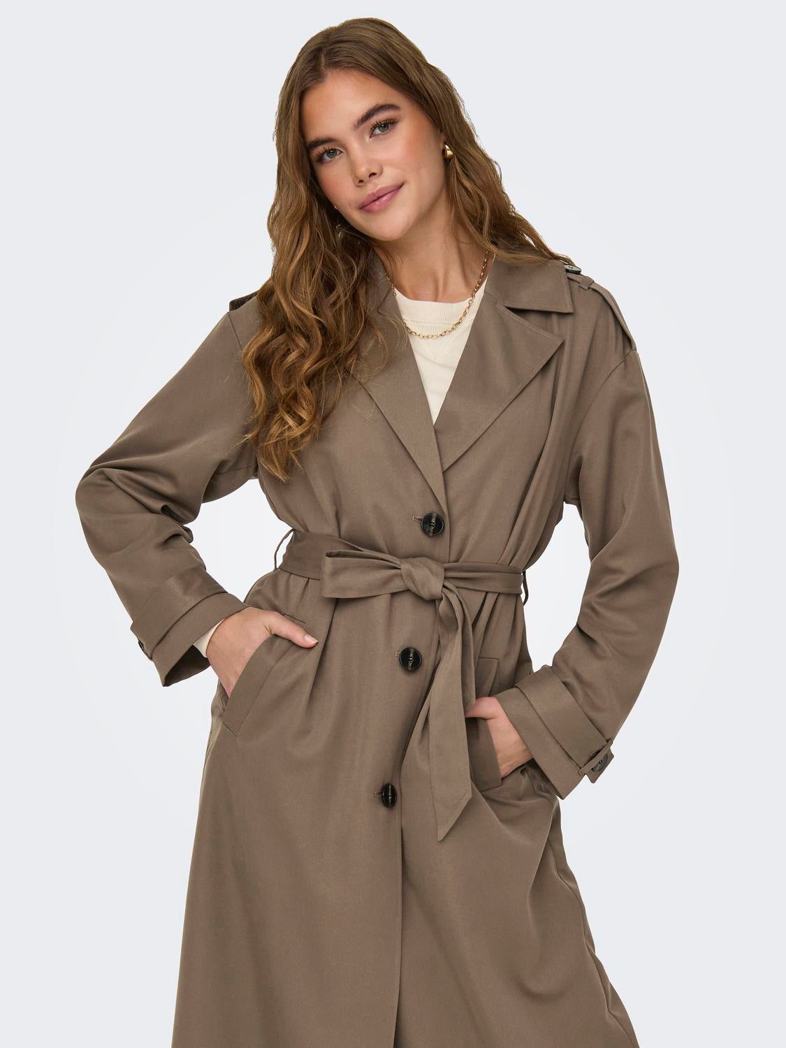 ONLLINE Trenchcoat Walnut