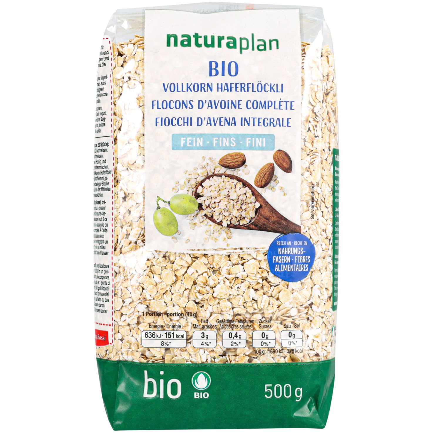 Naturaplan Bio Vollkorn Haferflocken fein