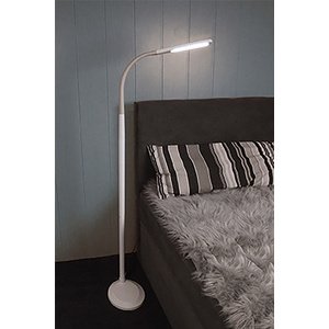 Lampe LED sur pied, 4 couleurs de lumière, blanc