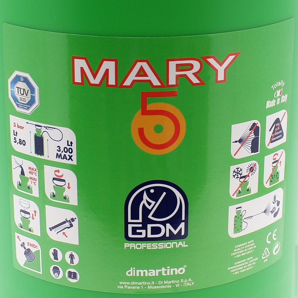 Pulvérisateur à pression mary 5 litres
