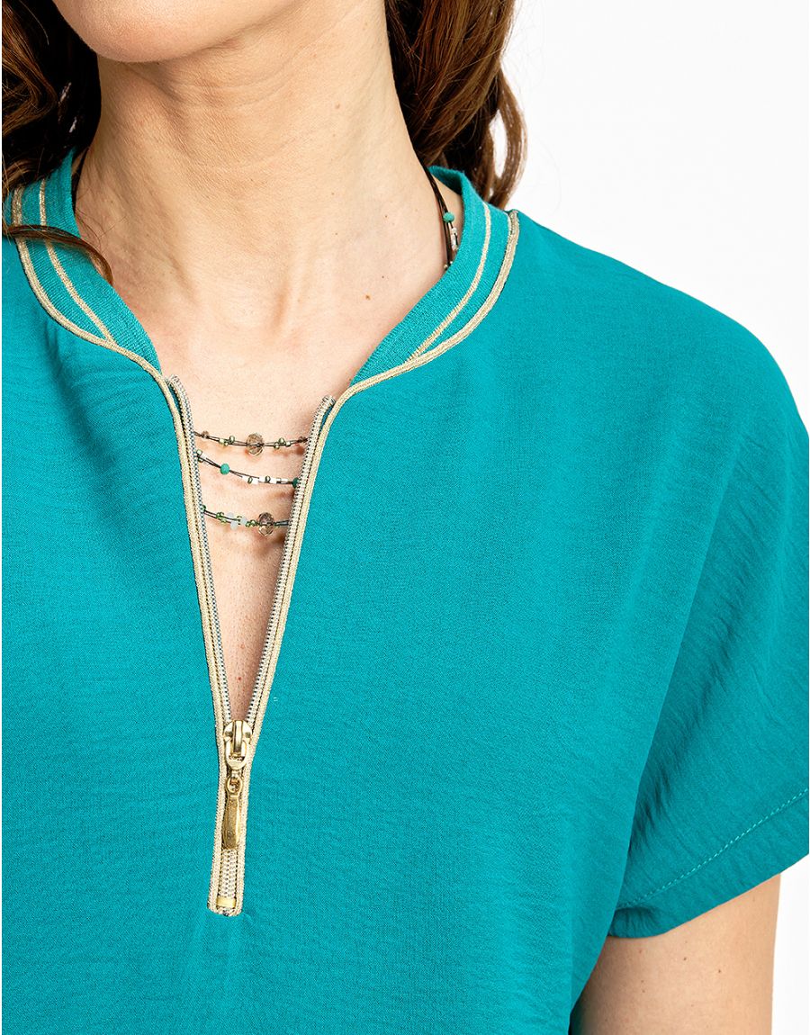 Chemisier chic vert