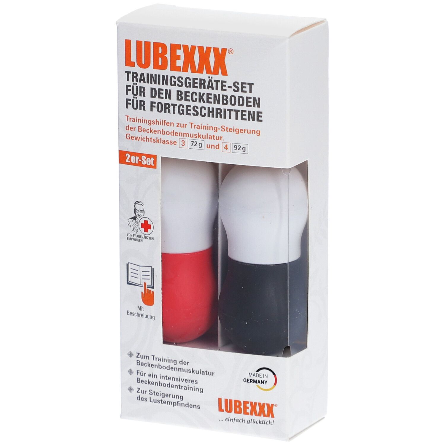 LUBEXXX® Beckenbodentrainer Set für Fortgeschrittene