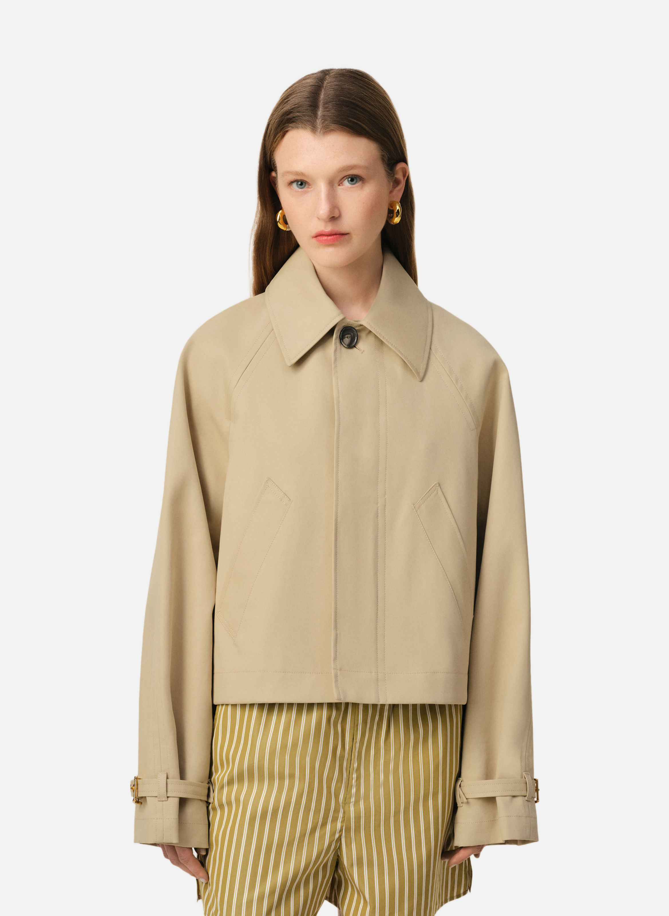 AMI PARIS Manteau boutonné - Jaune