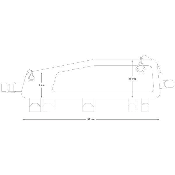 Saccoche Vélo APIDURA BACKCOUNTRY LONG TOP TUBE PACK 1.8L UNI