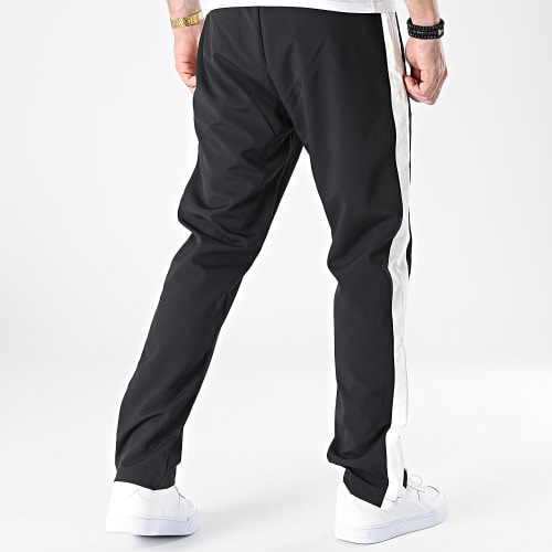 Pantalon Jogging A Bandes SV-001 Noir Blanc