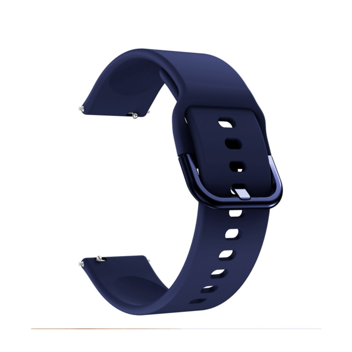 Samsung Galaxy Watch 3 (41mm) Silikon Sport Armband mit Dornschliesse (Gelenkumfang: 160-210mm) - Dunkelblau