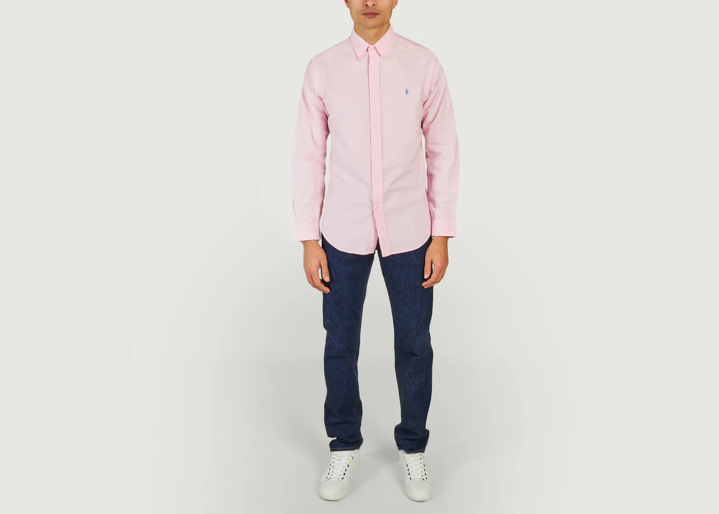 Chemise Oxford Cintrée Teinte En Pièce Polo Ralph Lauren