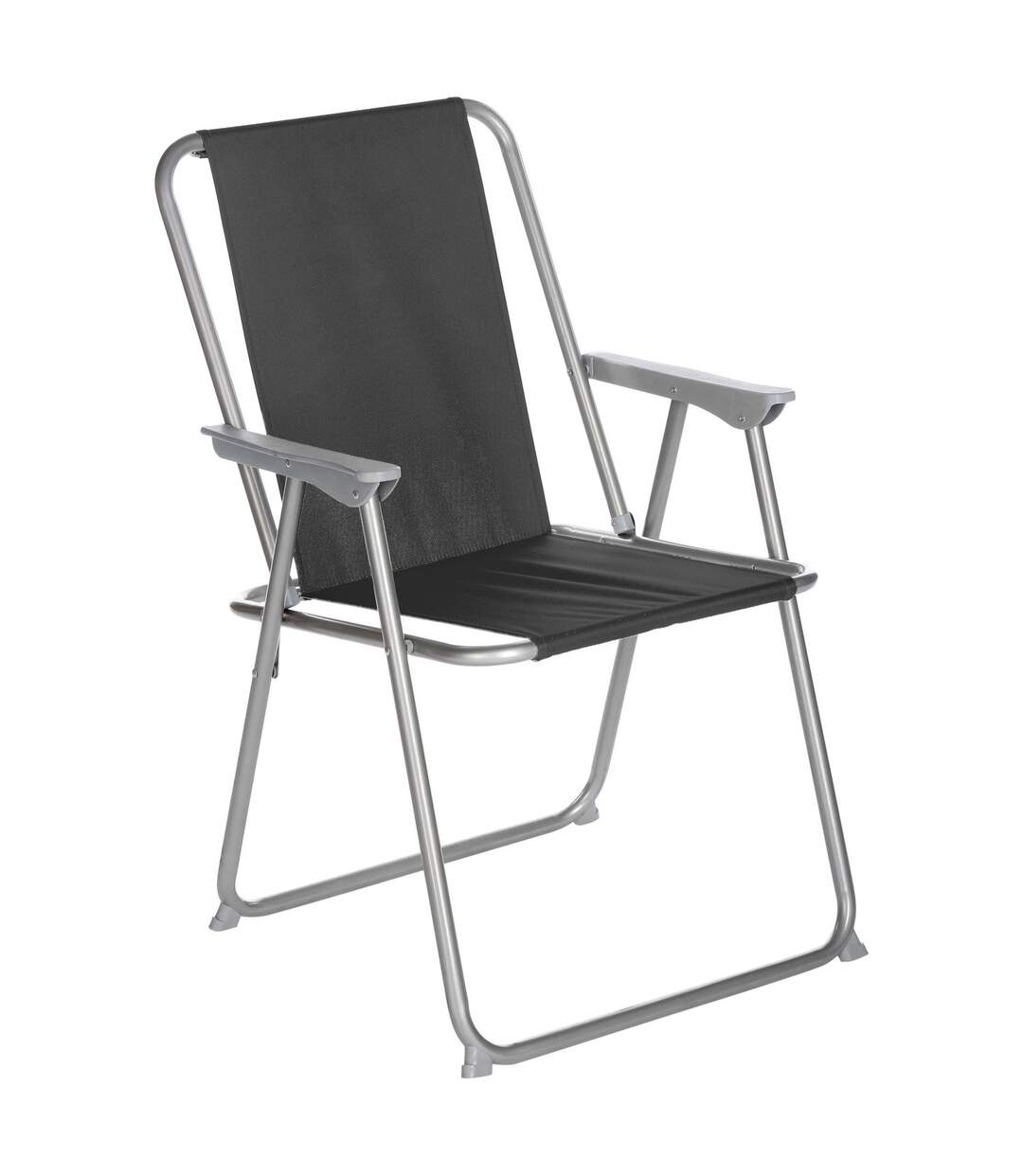 Chaise de camping pliable Grecia - Noir