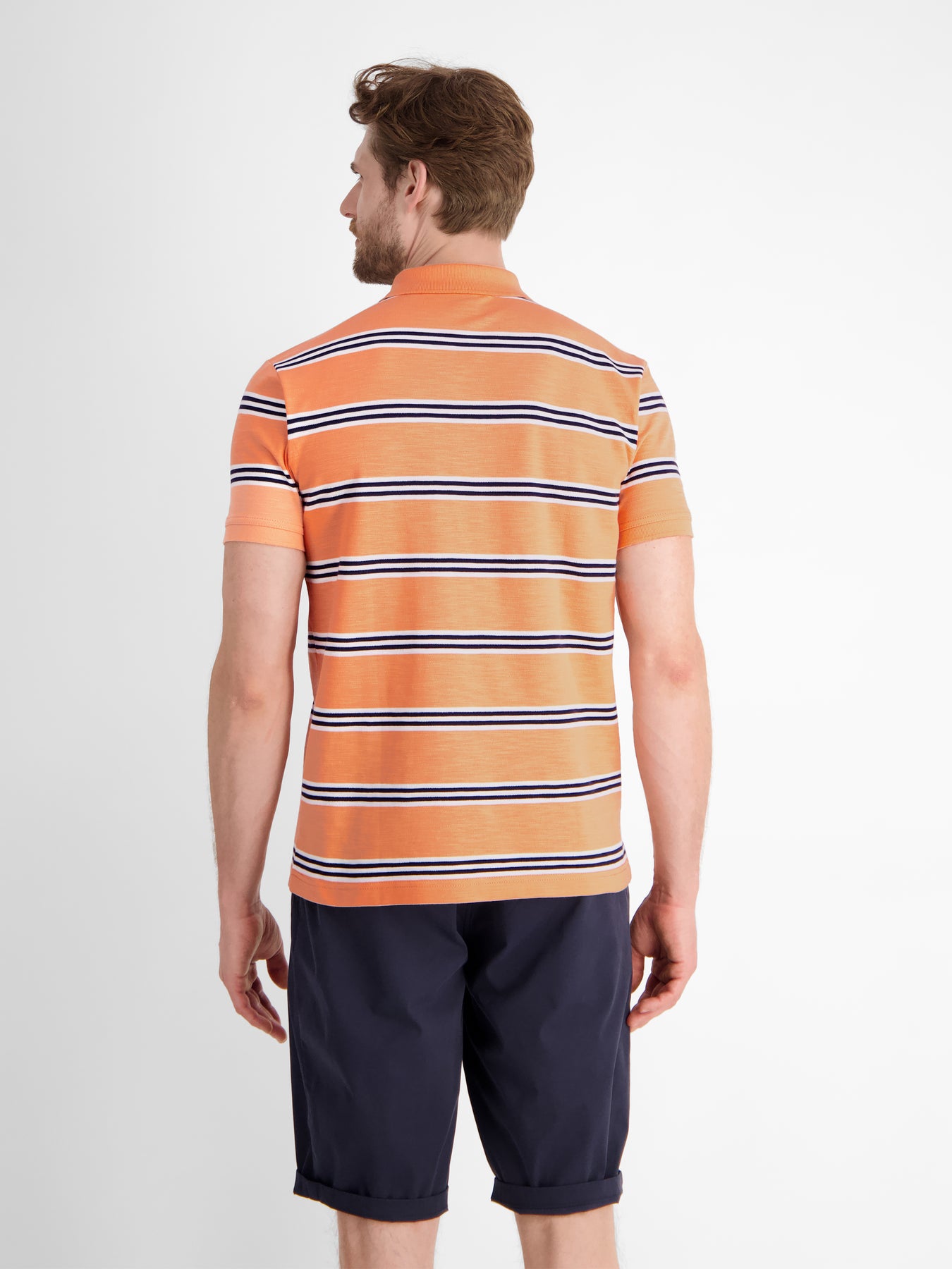 Herren Poloshirt in Rugby-Optik