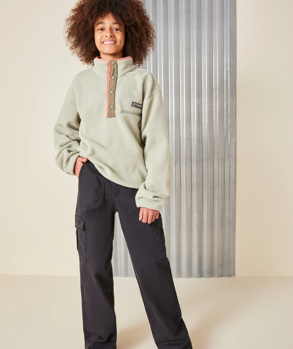 PANTALON CARGO FILLE NOIR