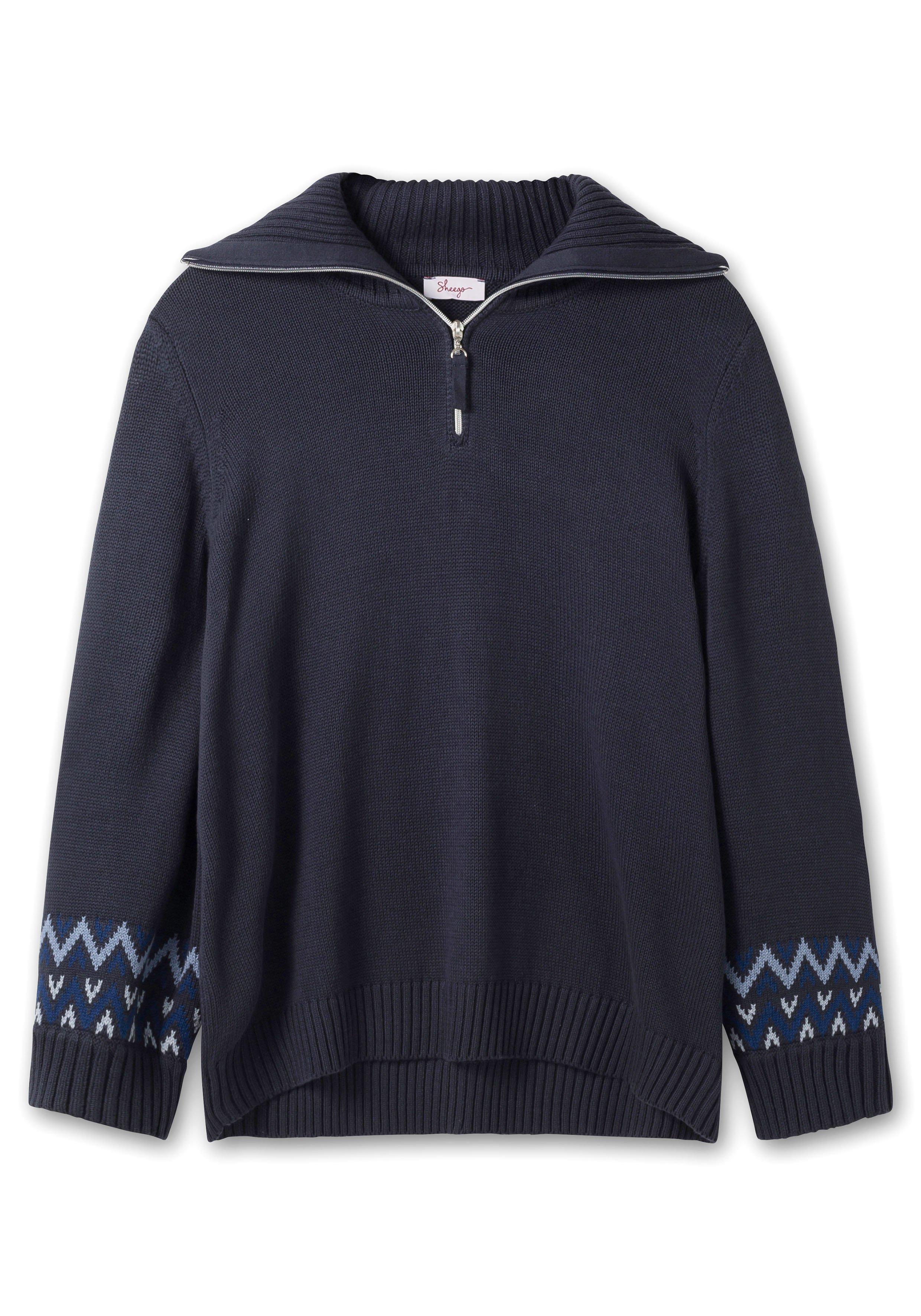 Troyer-Pullover mit Ethnomuster