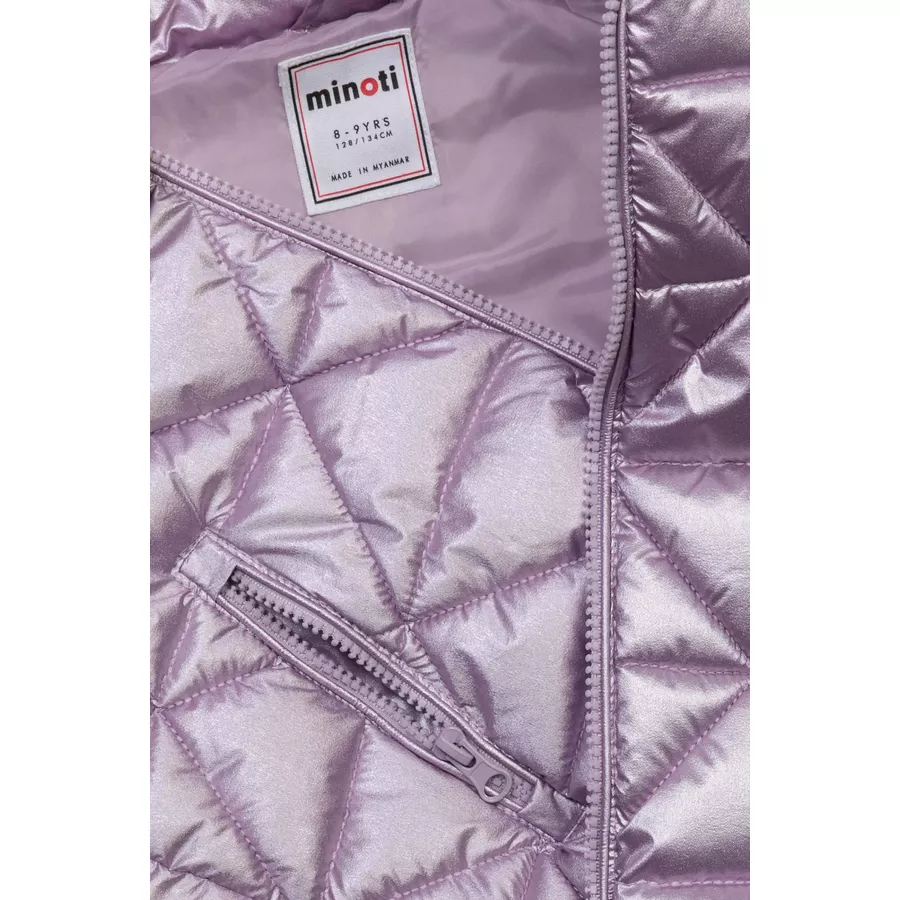 MINOTI Steppjacke mit Kapuze Lila