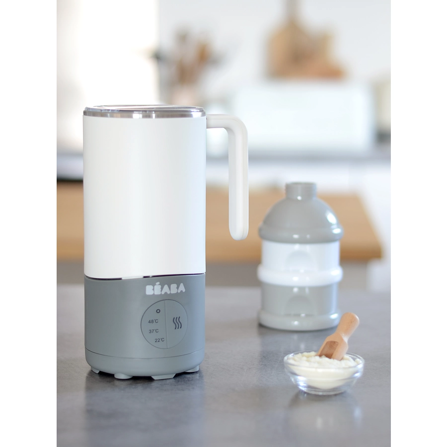 BEABA® Babynahrungszubereiter MILK PREP Weiß  Grau