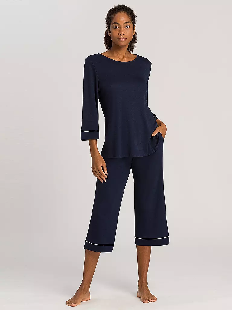 HANRO Pyjama dunkelblau