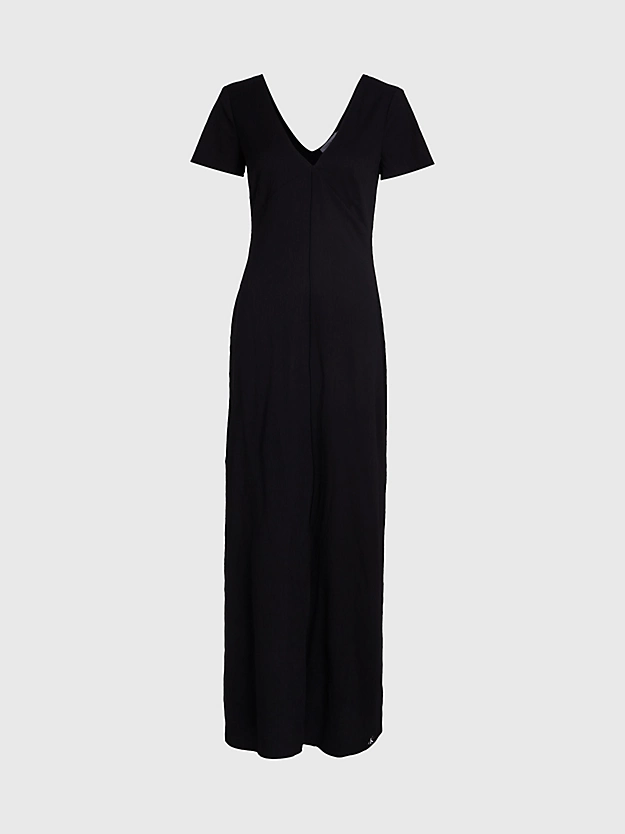 Vestido longo curto com babados