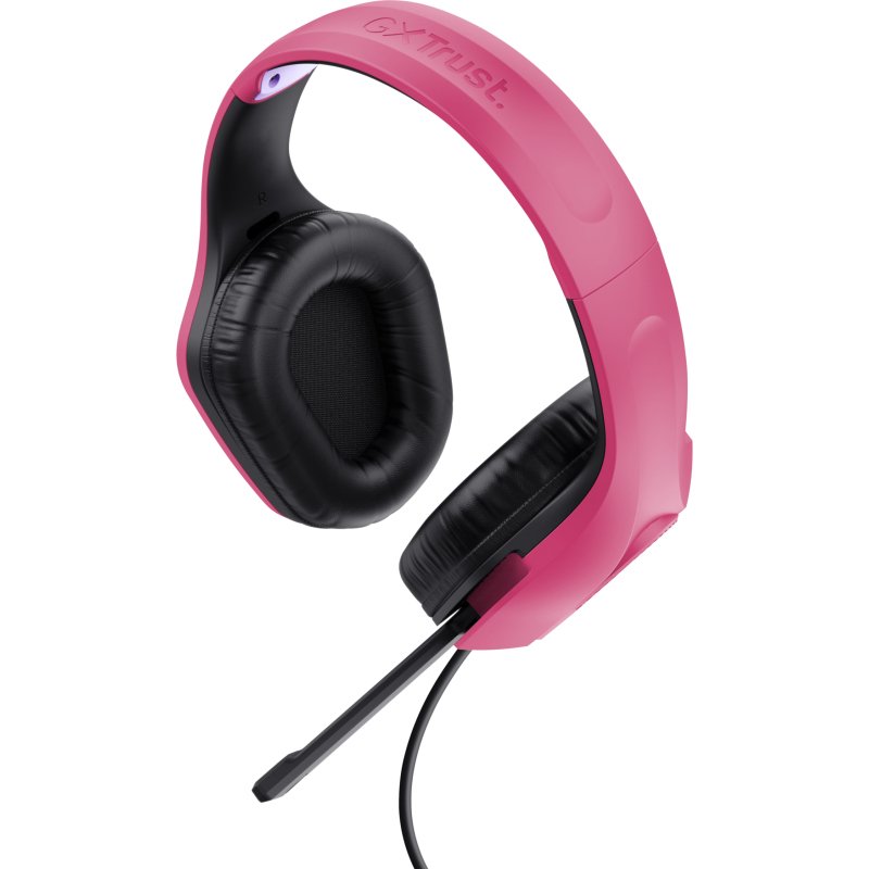 Trust GXT 415P Zirox Casque Avec fil Arceau Gaming Rose