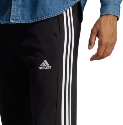 Adidas SportswearEssentials French Terry Tapered Cuff 3-Stripes Pant - schwarz