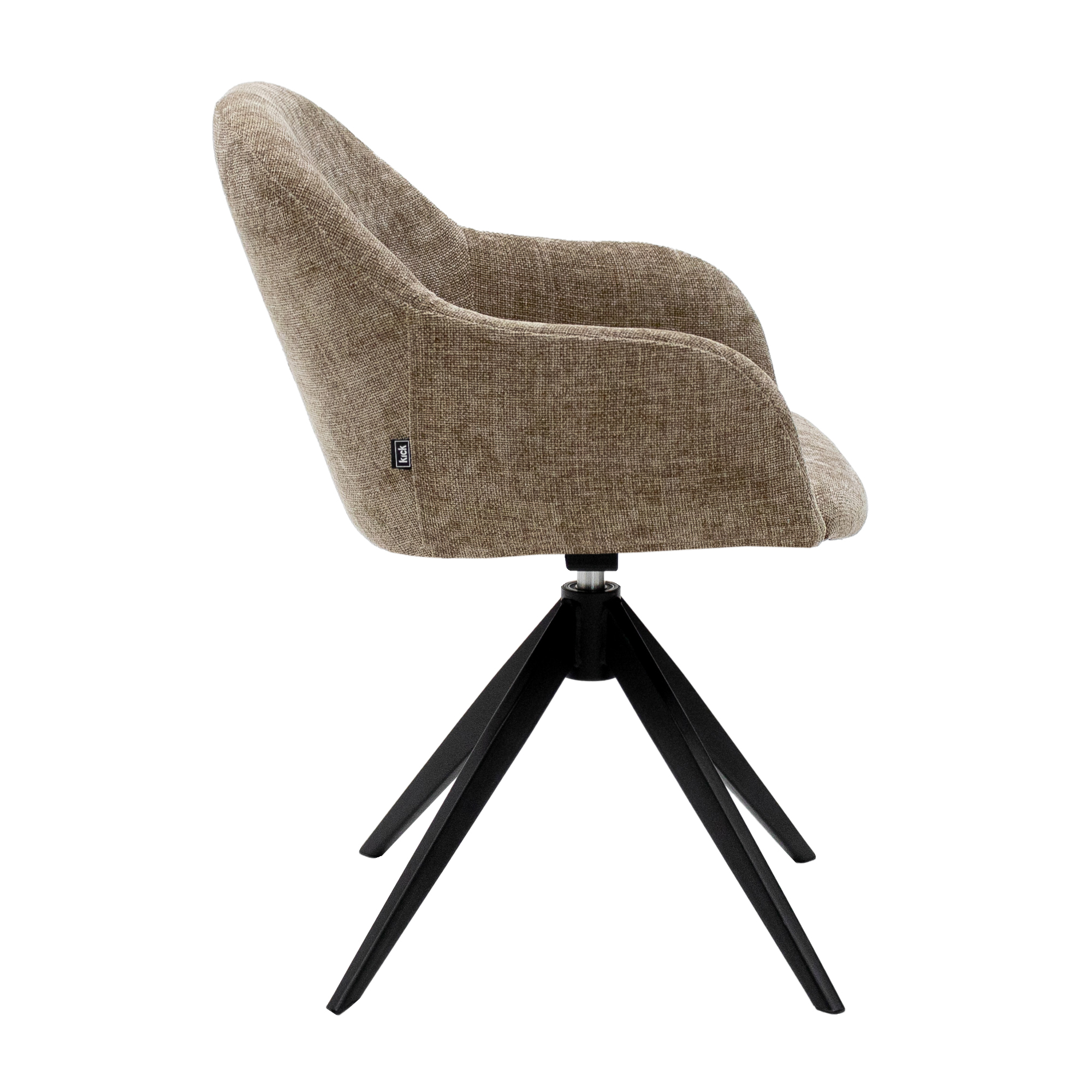 Kick draaistoel Matt - taupe