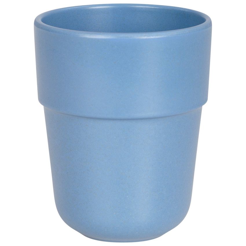 Gobelet en fibre de bambou - Bleu - Ecru