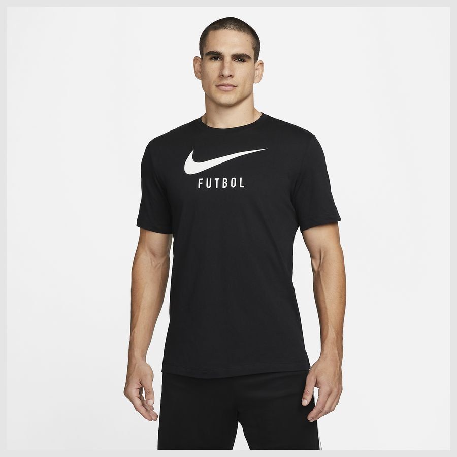 Nike T-Shirt Swoosh Futbol - Noir/Blanc