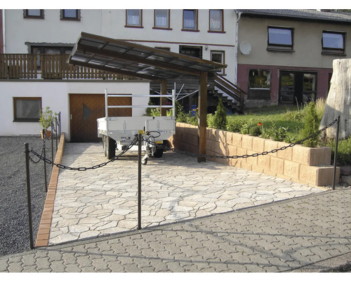 Ximax Linea Type 60 enkele carport, geanodiseerd aluminium, speciale lengte + speciale breedte XS 243,1 x 555,8 cm, brons